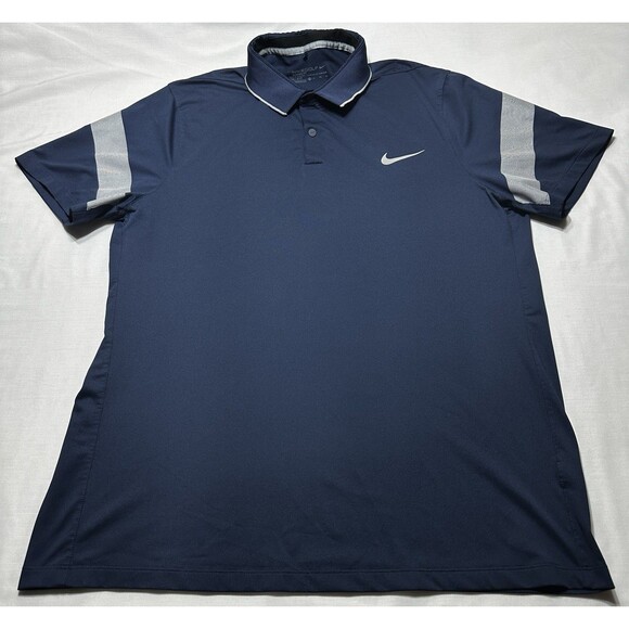 Nike Dri Fit Snap Polo Golf Shirt Mens Size XL MM Fly Framing Commander 746074 - Picture 1 of 9